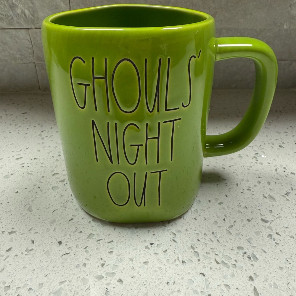 Rae Dunn Green Ceramic Mug - Ghouls' Night Out